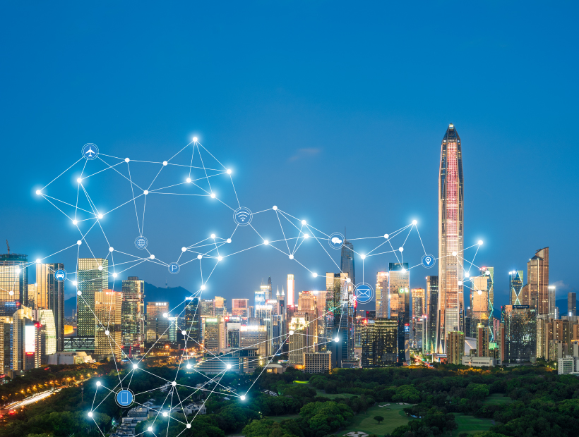 AI 혁신의 심장-중국 5대 도시군 대표 이미지입니다.